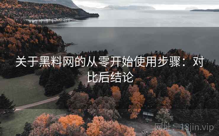 关于黑料网的从零开始使用步骤：对比后结论
